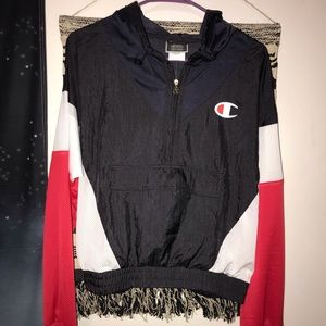 Champion track half zip sweater new with tags